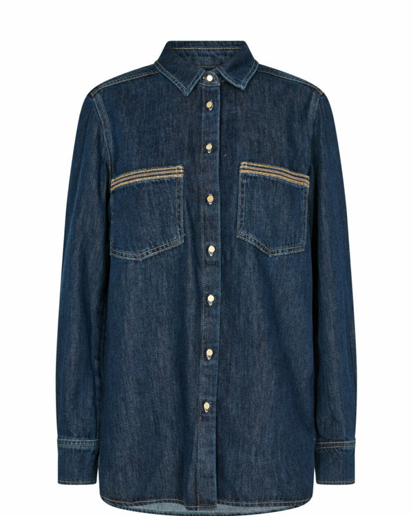 MosMosh denim shirt style Jenner Flash denim shirt 