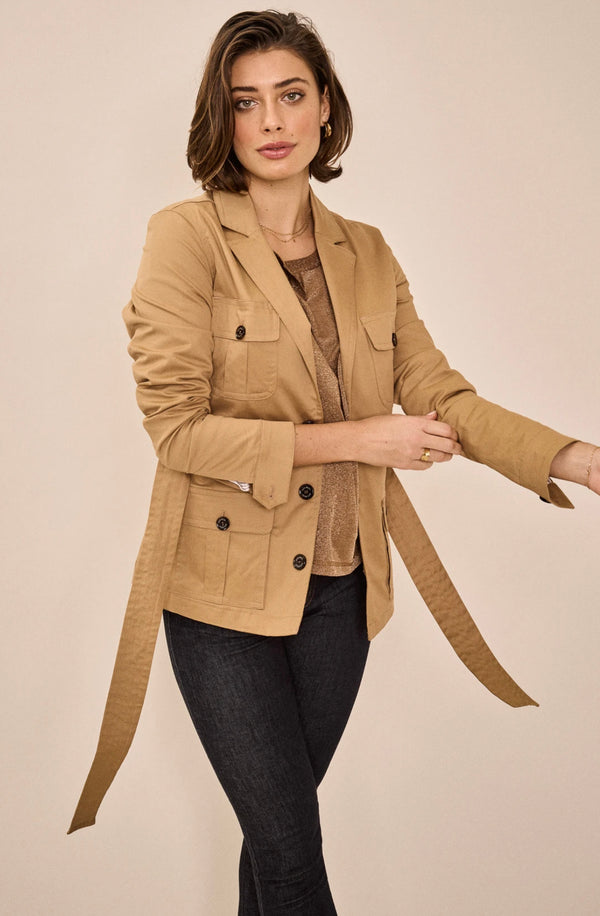 Riva Cole Cotton Belted Jacket
