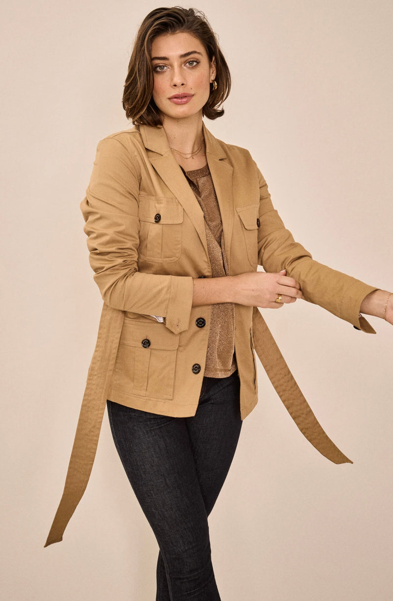 Riva Cole Cotton Belted Jacket