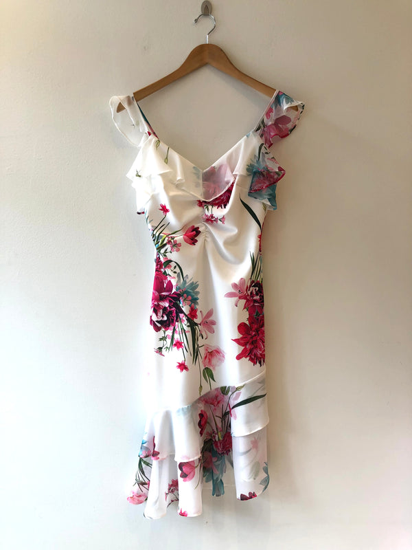 Floral Dress With Ruffles