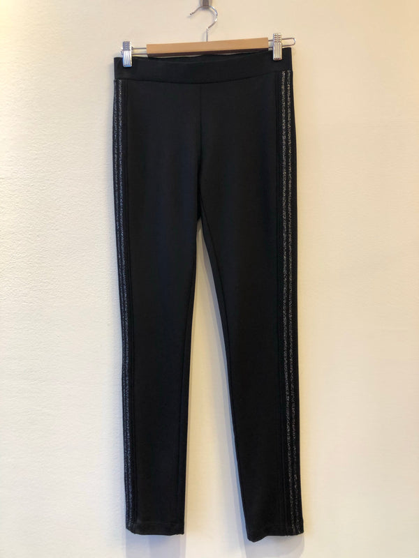 Legging With Side Silver Piping